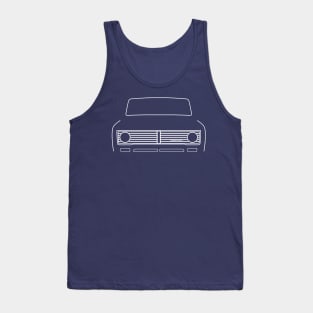 International Harvester IH Wagonmaster classic 1970s truck white outline Tank Top